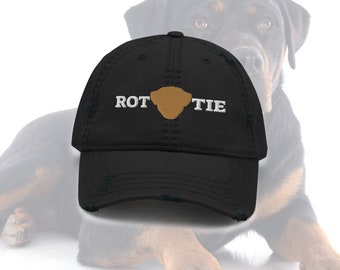 Dog Dad Hat | Dog Mom Hat | Gift for Dog Mom | Dog Lovers Gift | Rottweiler Lovers Gift | Rottie Dad Hat | Distressed Dad Hat