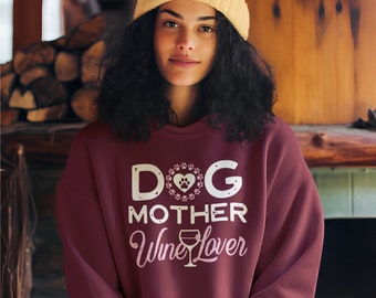 Hundemama Hoodie, Hundemama, Hundemama Hoodie | Süsser Hunde Mama Hoodie | Geschenk für Mama | Geschenk für sie | Hundeliebhaber Hoodie | Tierliebhaber | Hundemama