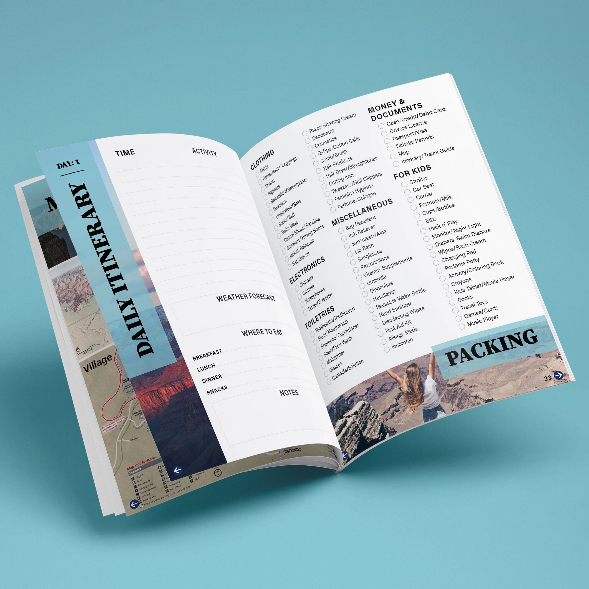 Travel Planner &amp; Itinerary Bundle | Grand Canyon National Park ...