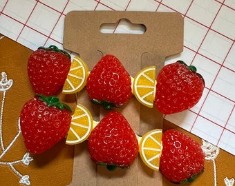 Strawberry Lemon Cake Clips