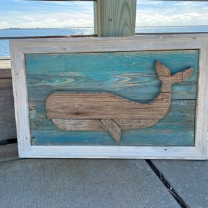 Driftwood Whale - Aqua