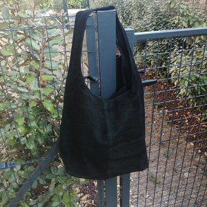 sac cabas en cuir femme col noir image 6