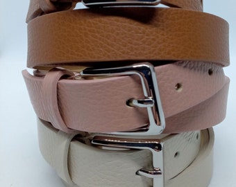 ceinture cuir pour femme, ceinture femme en cuir reglable en longueur , ceinture femme cuir