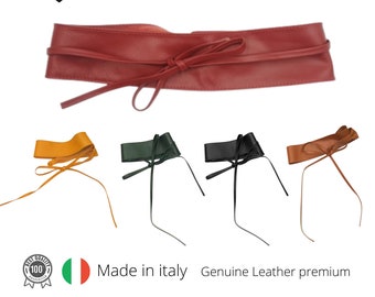 Femme Simili Cuir Obi Ceinture Cravate Large Enveloppant Ceinture Nœud