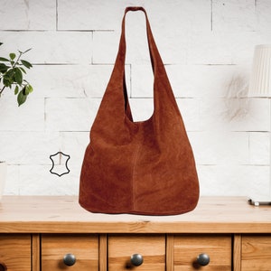 brown women's leather tote bag, large leather tote bag, leather student school bag