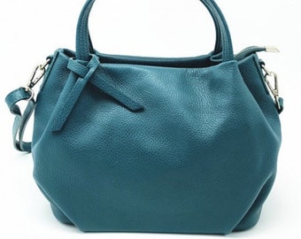 SAC A MAIN en cuir Bleu canard