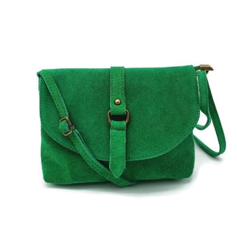 genuine leather suede bag, image 9