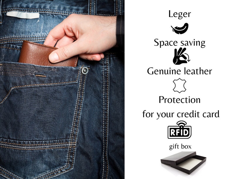 Porte Monnaie homme, porte carte protection RFID de votre carte bleue en cuir vachette image 10