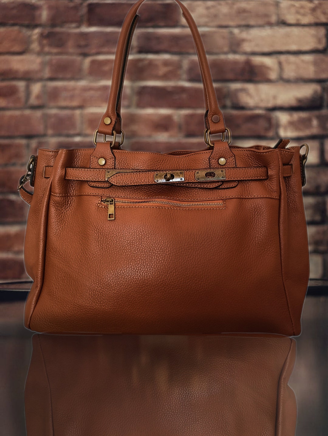 Cuir Vieilli Sac Cuir Italien Souple Sacs à Main Femme Sac Cabas