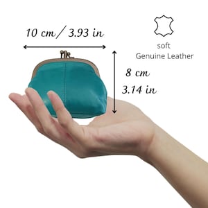 Petite Pochette Porte Monnaie En Velours Terracotta Et Froufrous - Horizons Lointains