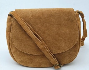 suede shoulder bag, bohemian, nubuck bag, flap