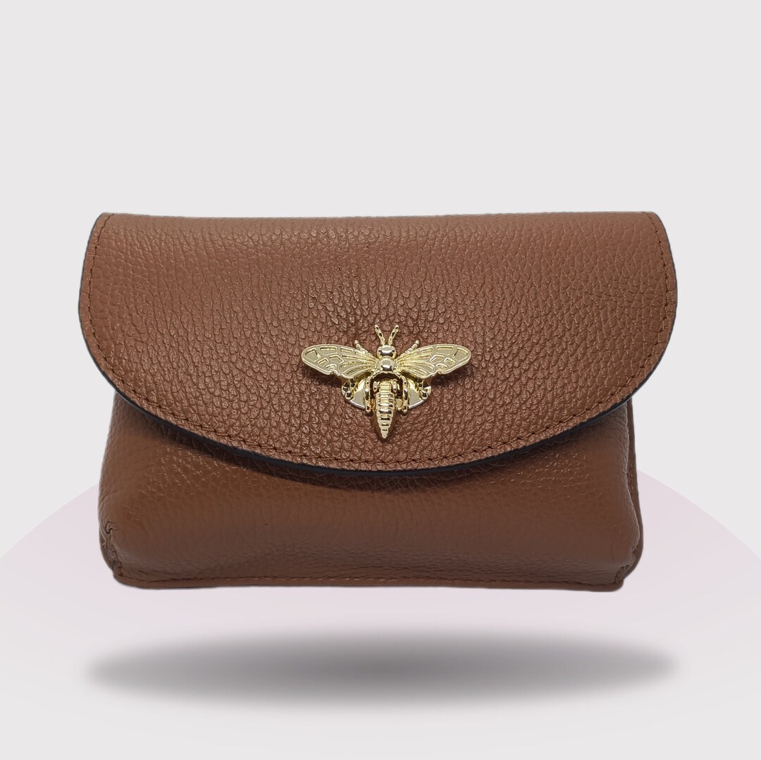 Small Leather Shoulder Bag Gold Chain Laptop Bag Phone Etsy