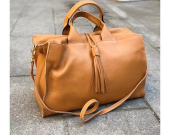 women's leather bowling bag