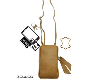 Pochette pour smartphone en cuir VERITABLE