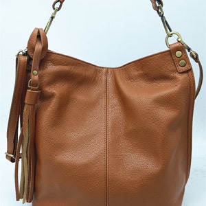 soft leather bag for women, shoulder strap