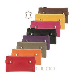 Cartera, compañera de cuero para mujer