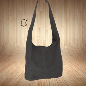 Women's leather tote bag with camel collar Black