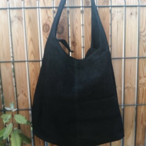 sac cabas en cuir femme col noir image 5