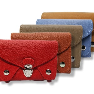 Porte-monnaie, porte carte bancaire , femme  en cuir véritable,  6 compartiments ,  RFID