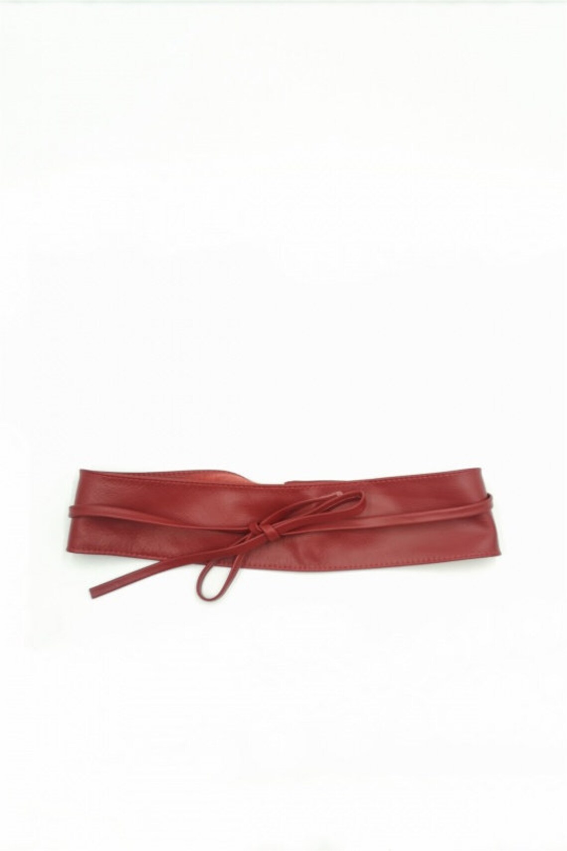 Ceinture Large Obi à Nœud Pour Femme - Simili Cuir Argent, Longueur 220 Cm, Largeur 7.5 Cm - 9