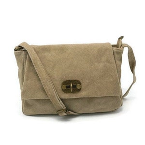 sac bandouliere en daim , boheme sac besace image 6