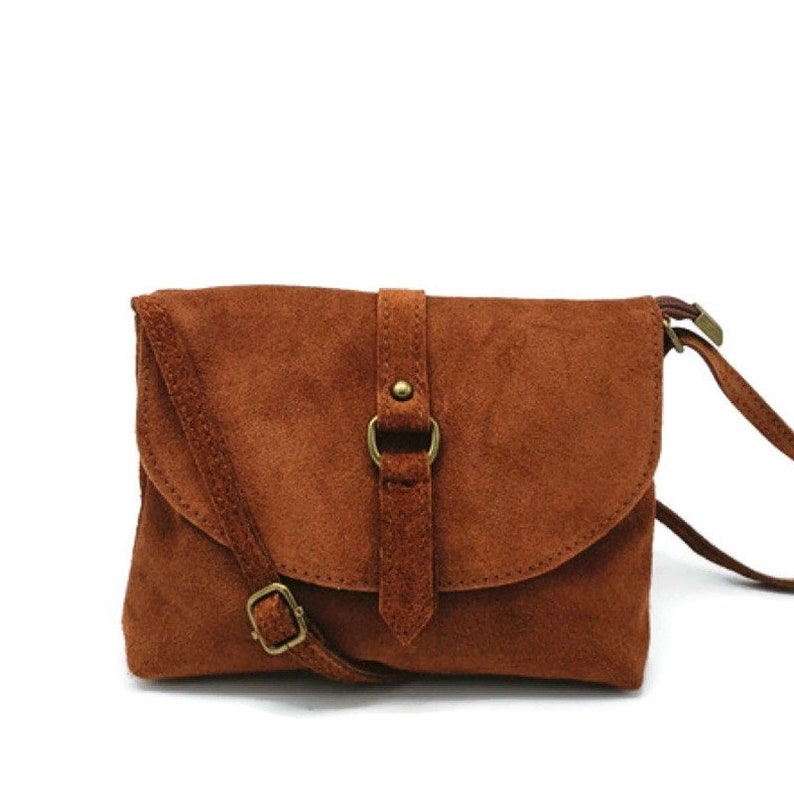 genuine leather suede bag, image 2