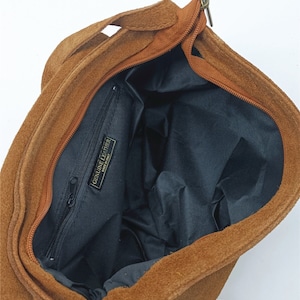 sac bandouliere en daim , boheme sac besace image 5