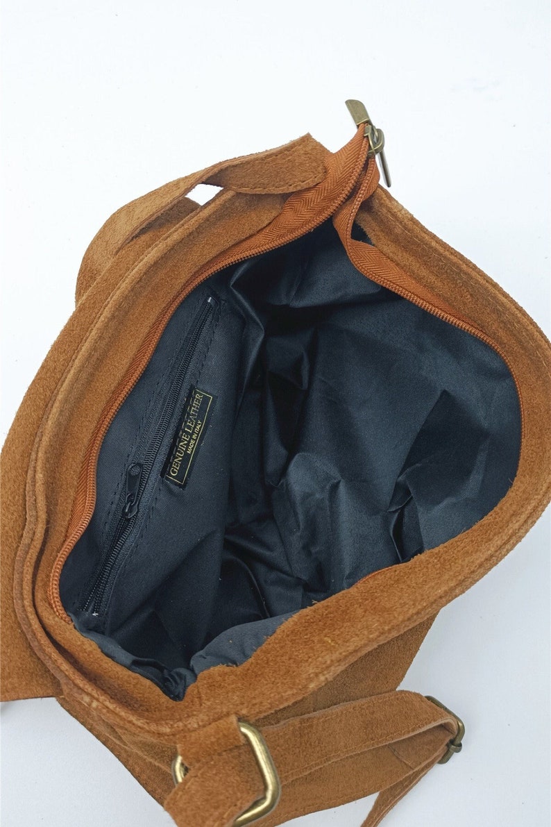 sac bandouliere en daim , boheme sac besace image 5