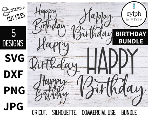 Free Free Happy Birthday Svg Bundle 79 SVG PNG EPS DXF File