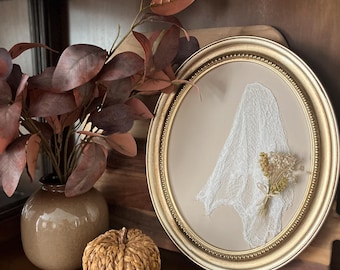 Oval Ghost Portrait with Accessory Detail