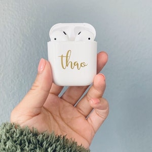 AirPods Case Decal- Monogram Decal- AirPods Stickers-Name Decal- AirPods Case-Personalized Vinyl for AirPods-Customized Decal