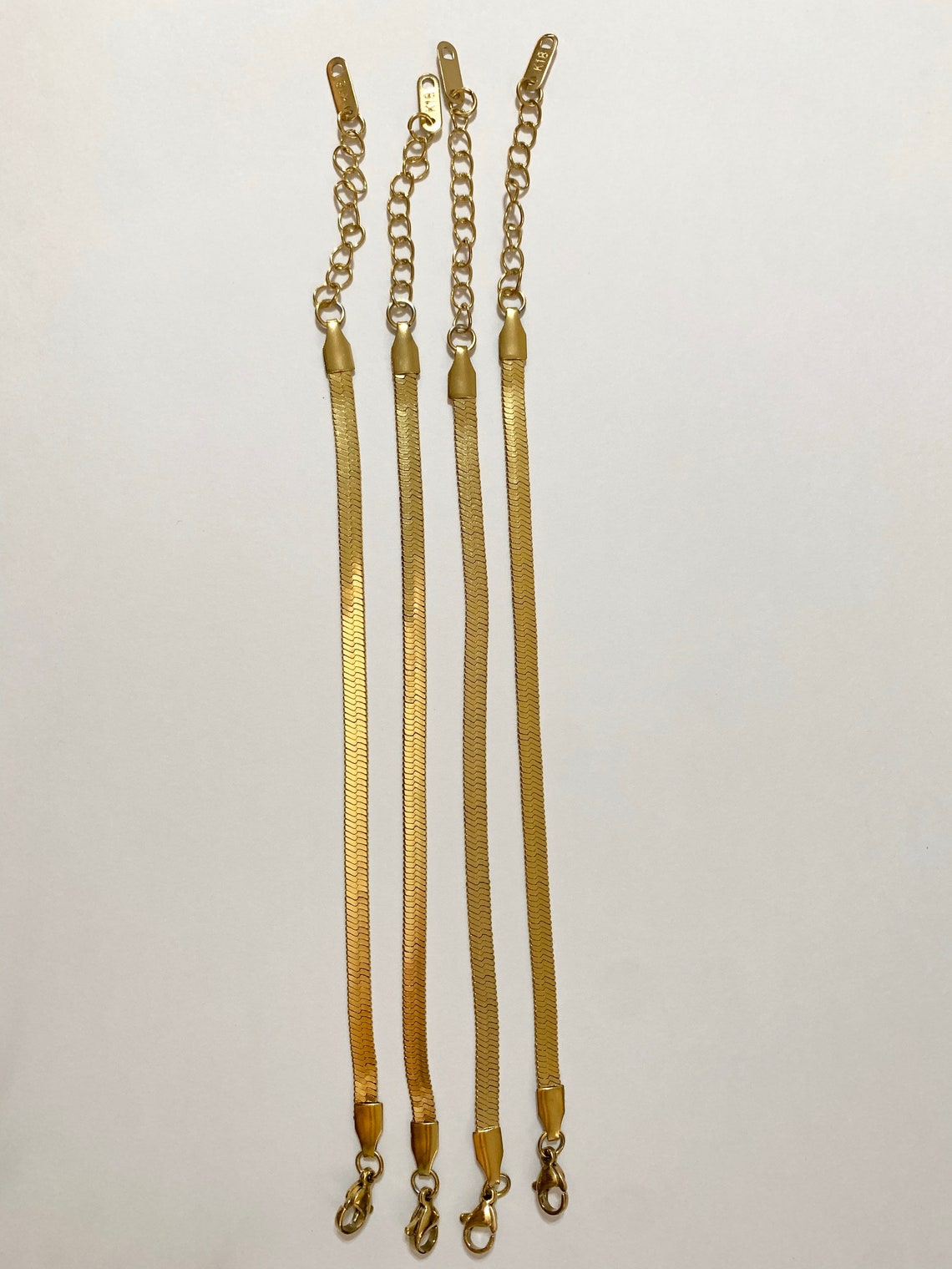 Herringbone Necklace Gold Snake Chain Snake Necklace Snake | Etsy