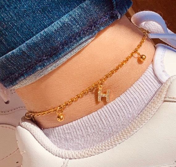Personalised Initial Anklet Top Sellers 