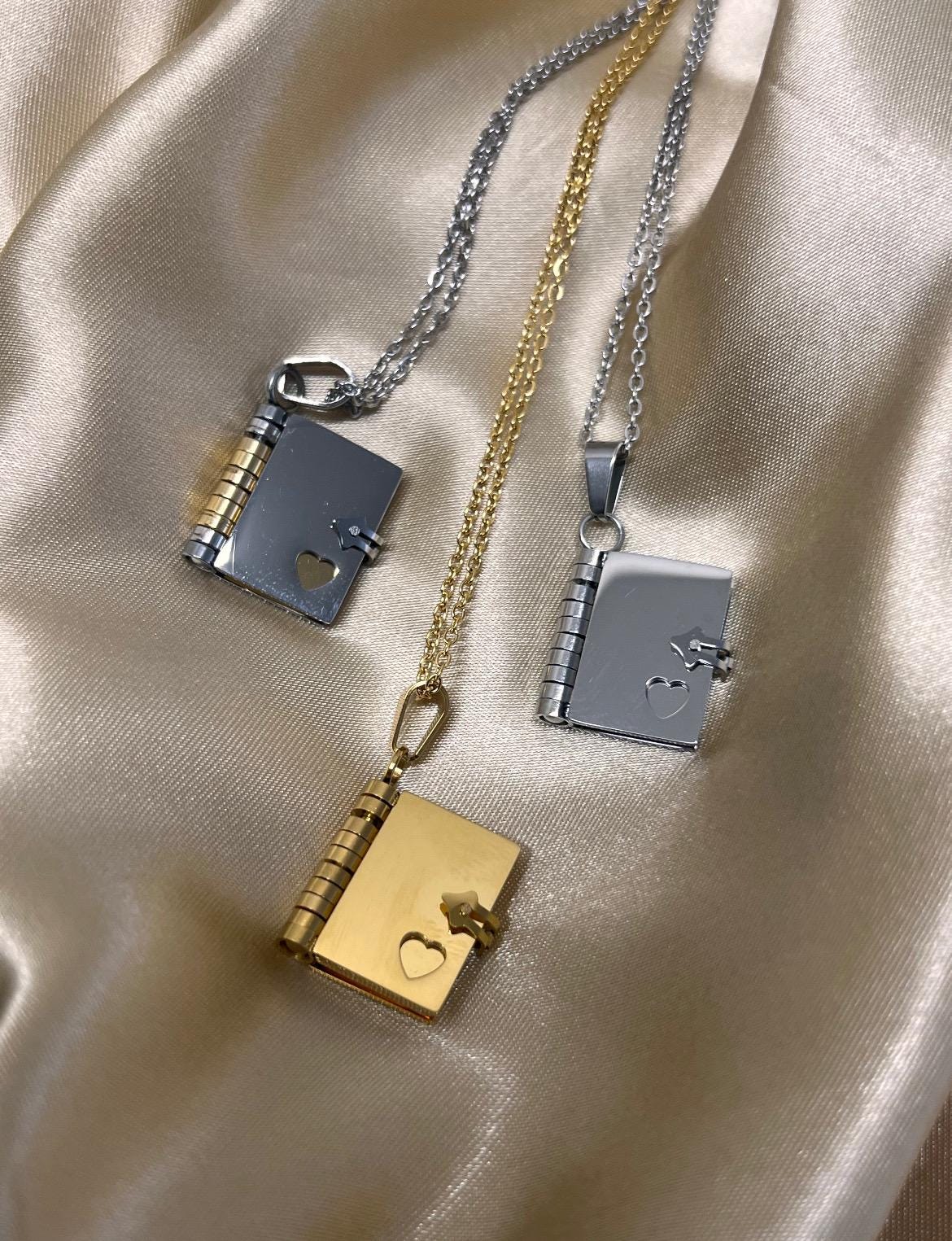 My Little Star Buch-Halskette Für Tochter - Öffnbar Mit Gravur