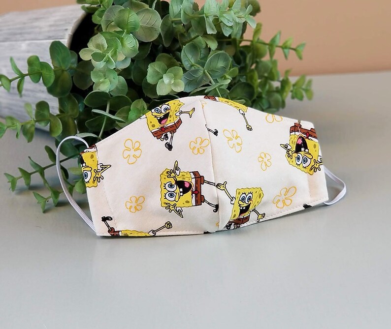 SpongeBob Mask SpongeBob Face mask masks Face Mask Etsy