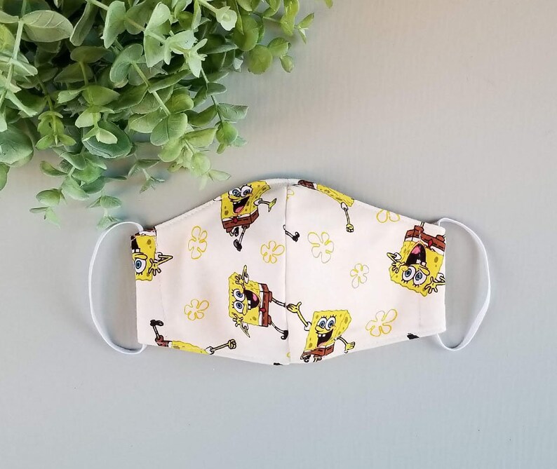 SpongeBob Mask SpongeBob Face mask masks Face Mask Etsy