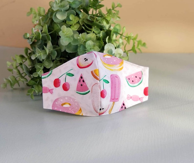 olaf face mask little girls face mask masks donut print etsy