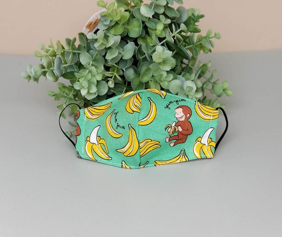 Curious Face Mask Little Girls Face Mask Masks Etsy