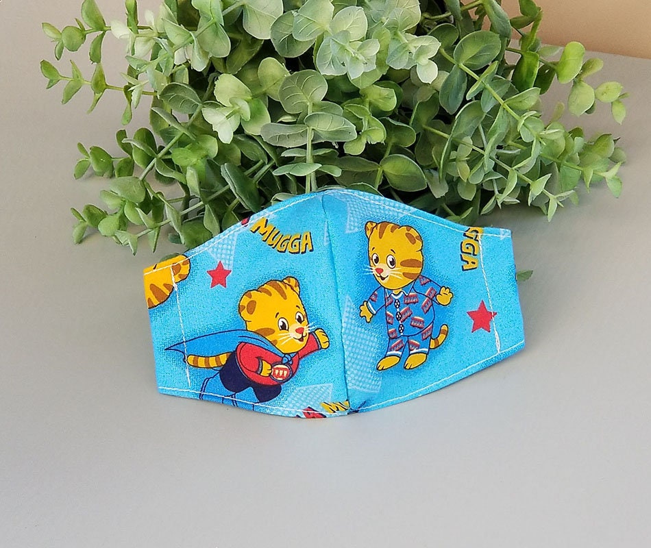 Daniel Tiger Face Mask | Little girls Face mask|  masks | Donut Print…
