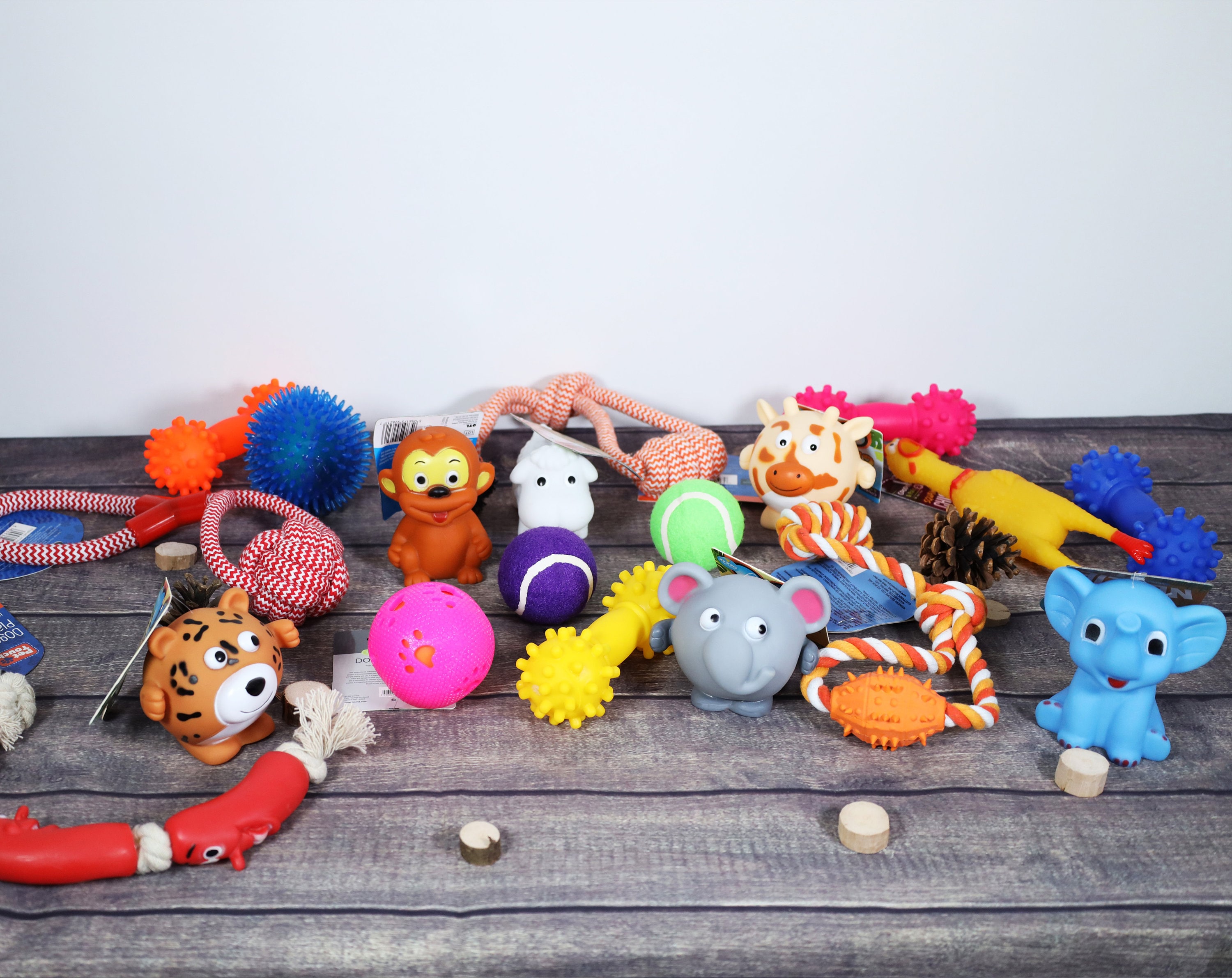 Dog Toys Gift Box Hamper Squeaky Rope Plush Dog Birthday Etsy UK