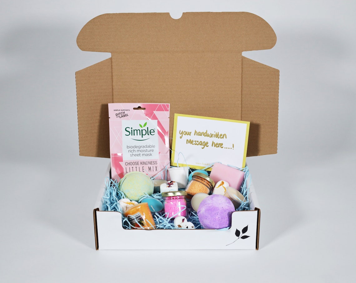 Bath Pamper Gift Set Self Care Package Bath Bombs Etsy