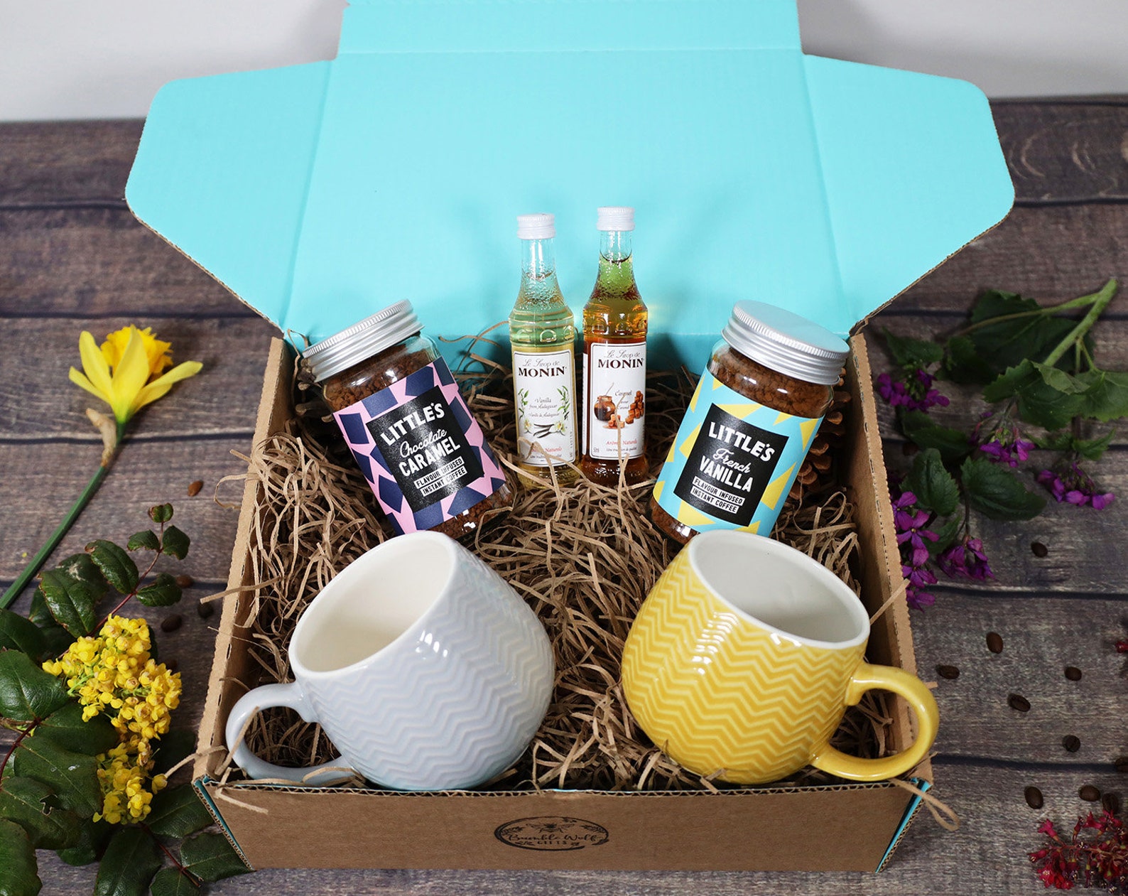 Couples Coffee Gift Set for Two Instant Ground Coffee