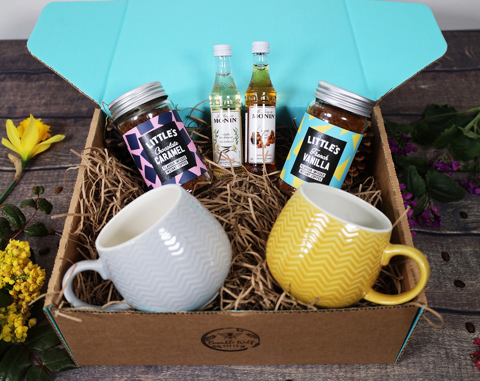 Couples Coffee Gift Set for Two Instant Ground Coffee