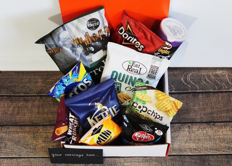 Crisps Snack Box Crisps Lover Gift Box Hamper Birthday Etsy