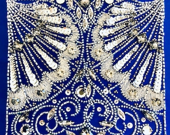 Tambour Beading, Pattern & Instructions only, Right Handed without beads : Fans Bead Embroidery