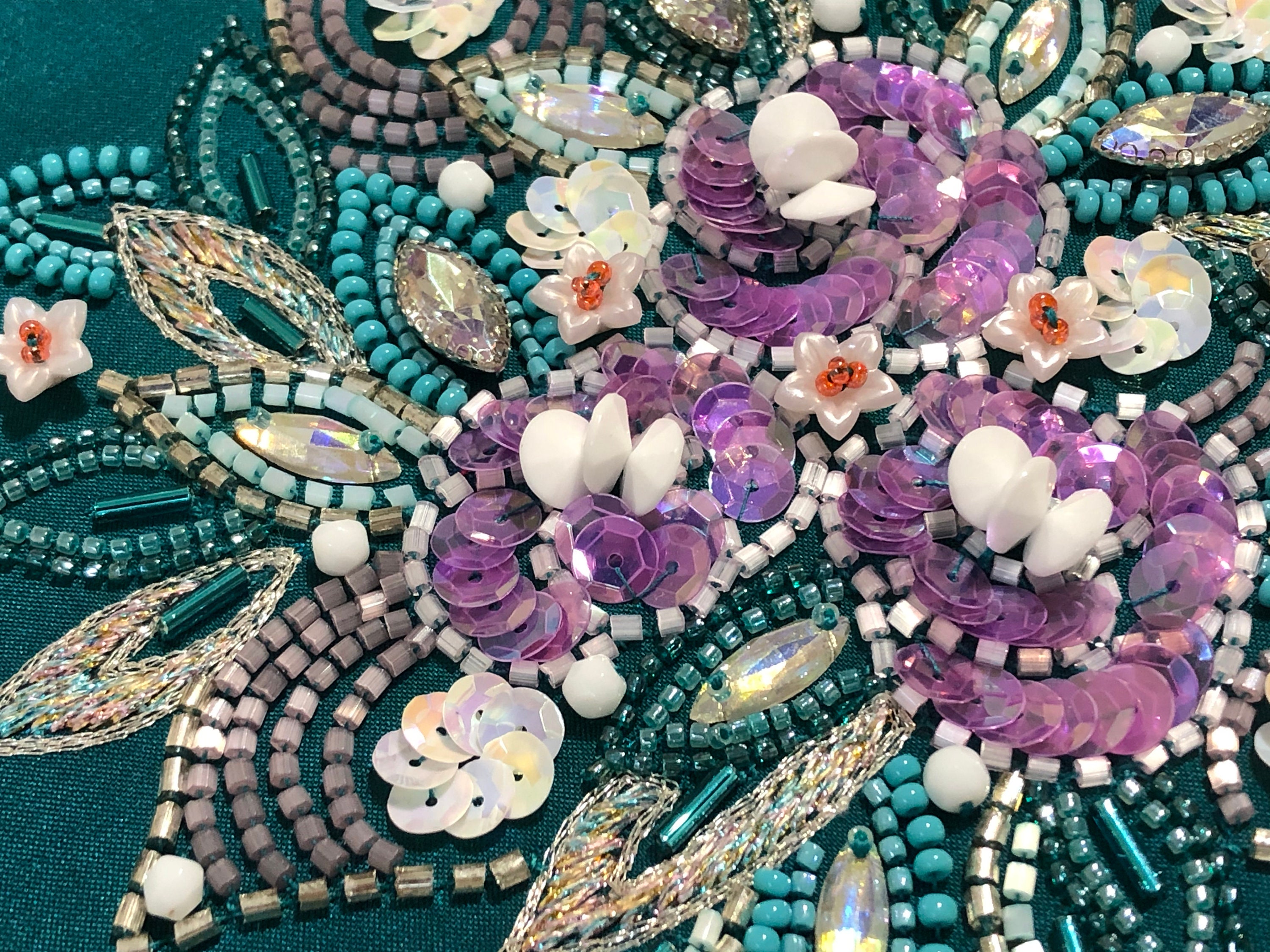 Tambour Embroidery Designs Beading Textiles Fabric Simple Bead