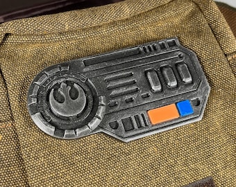 Magnetische op Star Wars geïnspireerde rebellencommunicatiebadge Comlink Greeblie