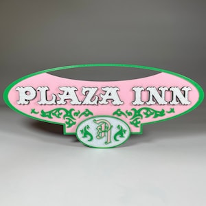 Tabliczka znamionowa restauracji Disneyland Plaza Inn