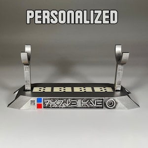 Personalized Lightsaber Display Stand With LED Light (Steel Finish)