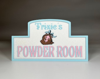 Disneyland Country Bear Jamboree Hungry Bear Trixie's Powder Room Plaque